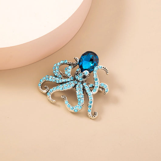 Broche Pulpo Oceánico Retro de Temperamento Simple - Image 8