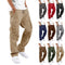Pantalones Casuales con Múltiples Bolsillos y Cordón Ajustable