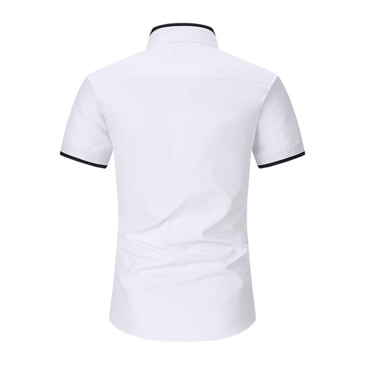 Camisa de Cuello Mao Manga Corta para Hombre - Image 2