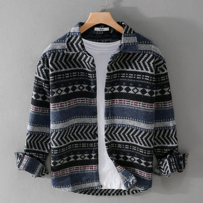 Camisa Acolchada Suelta de Manga Larga para Hombre - Image 6