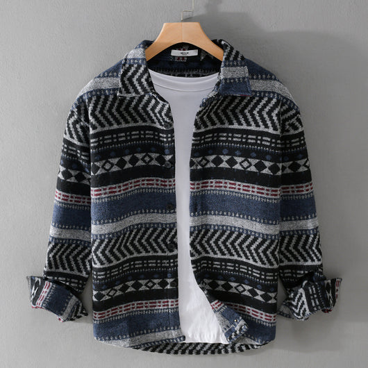 Camisa Acolchada Suelta de Manga Larga para Hombre - Image 6