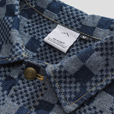 Chaqueta Plaid con Estampado de Letras - Tendencia Moderna para Hombre - Image 3
