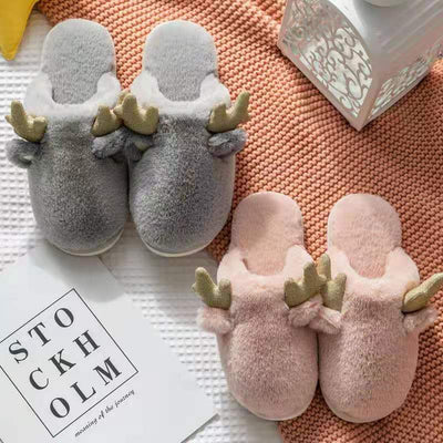 Pantuflas de Conejo con Orejas de Corzo para Mujer - Image 10