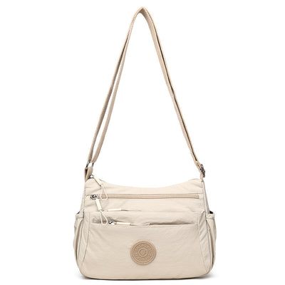 Bolsa Mensajera Casual Ligera Multicompartimento Diseño Simple - Image 9
