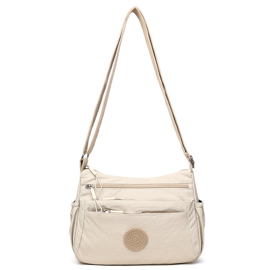 Bolsa Mensajera Casual Ligera Multicompartimento Diseño Simple - Image 9
