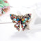 Broche Mariposa Brillante con Cristales de Diamante