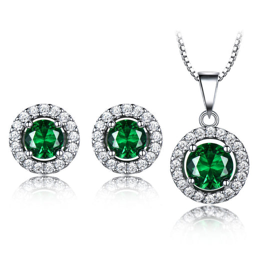 Aretes y Colgantes de Esmeralda en Plata 925 - Juego de Dos Piezas - Image 13