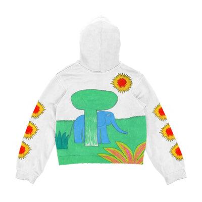 Sudadera con Capucha Estampado Pareja Impresionista Estilo Cartoon - Image 4
