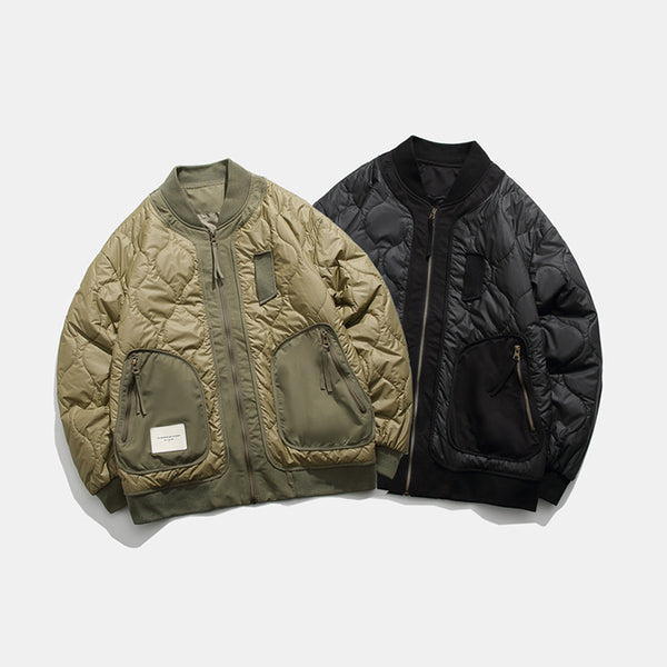 Chaqueta de Vuelo Hombre Otoño Invierno Patrón Calabaza Algodón