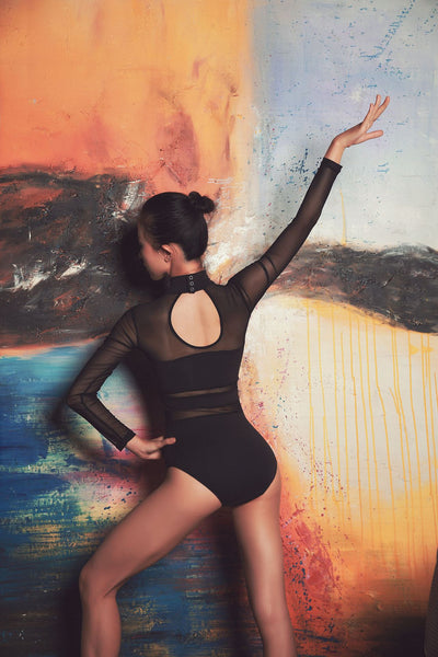 Traje de Yoga Aéreo y Ballet con Malla Transpirable y Soporte Integrado - Image 8