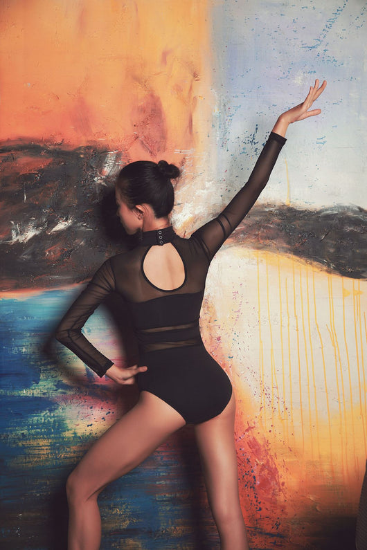 Traje de Yoga Aéreo y Ballet con Malla Transpirable y Soporte Integrado - Image 8