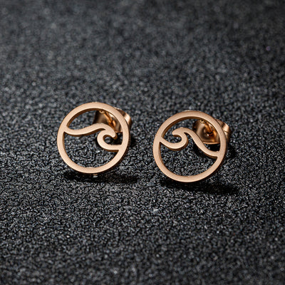 Aretes de Acero Inoxidable Geométricos Minimalistas - Diseño Moderno Ins - Image 4
