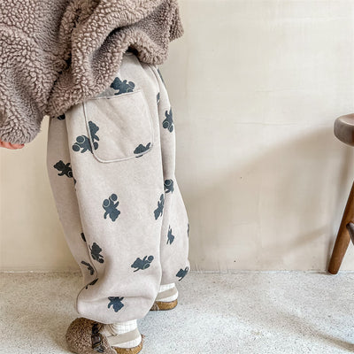 Pantalones Térmicos Deportivos con Estampado Oso para Niños y Niñas - Image 13