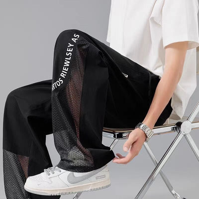 Pantalones Rectos de Seda de Hielo para Hombre - Cómodos y Frescos - Image 11