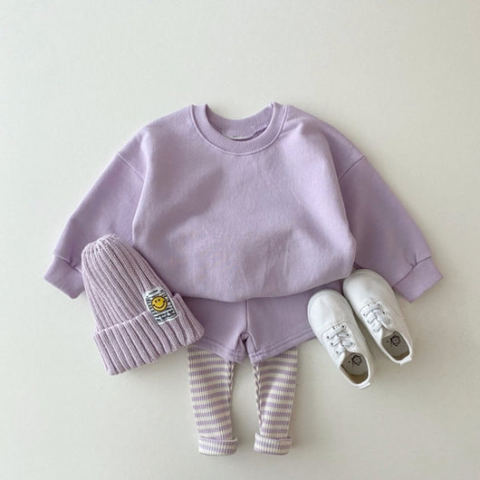 Conjunto de Pants Deportivos Bipartita en Colores Pastel para Bebé - Image 4