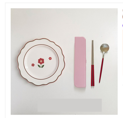 Plato Llano Cerámica Estilo Japonés Tulipán - Diseño Elegante y Funcional - Image 19