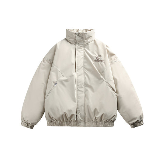 Chaqueta de Plumón de Pato Blanco para Hombre - Corte Holgado