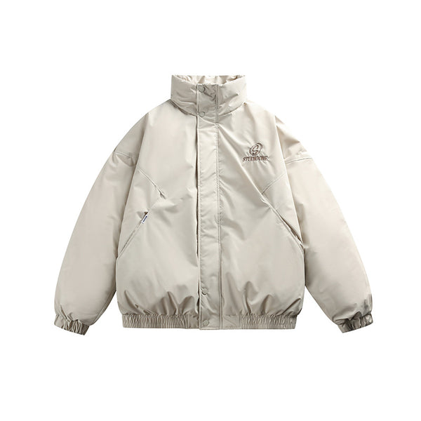 Chaqueta de Plumón de Pato Blanco para Hombre - Corte Holgado