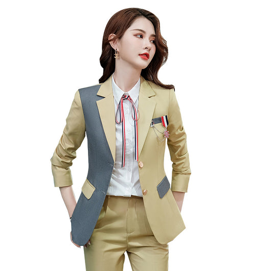 Blazer Universitario Bicolor Estilo Occidental - Image 5