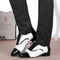 Zapatos de Baile Latino para Hombre Cuero Negro y Blanco Profesionales