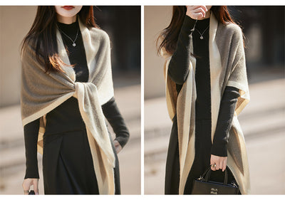 Chal Triangular Oversized en Lana Pura - Image 11