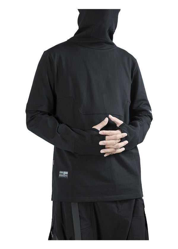 Sudadera Cuello Alto Funcional con Mangas Térmicas