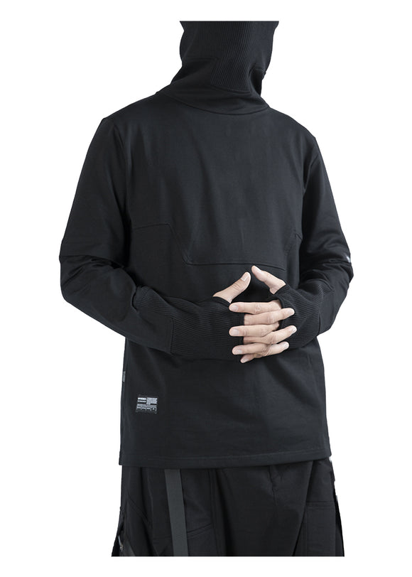 Sudadera Cuello Alto Funcional con Mangas Térmicas