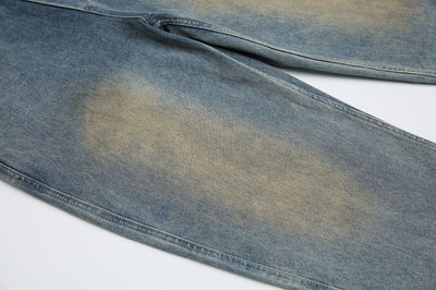 Pantalones Cargo Denim Vintage Lavado Retro Unisex - Image 22