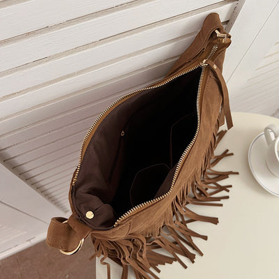 Bolsa Crossbody Retro con Borlas - Diseño Versátil y Minimalista - Image 7
