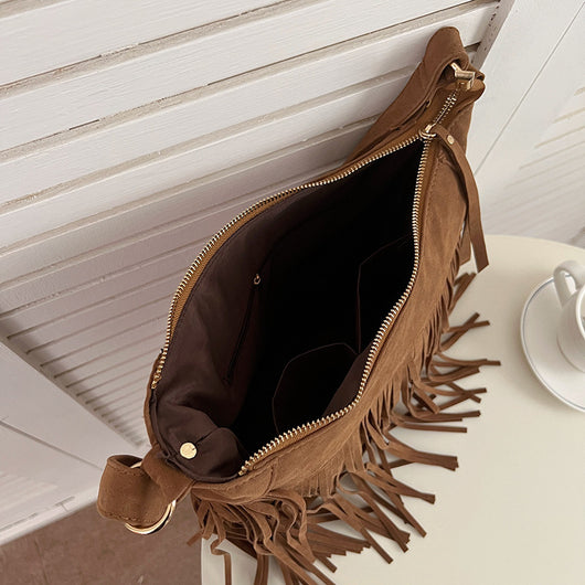 Bolsa Crossbody Retro con Borlas - Diseño Versátil y Minimalista - Image 7
