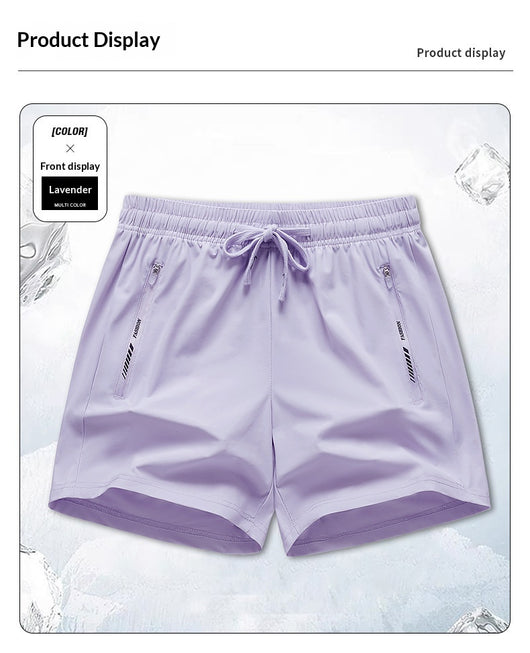 Pantalones Deportivos Hombre Tela Ice Silk Transpirable Ajuste Relajado - Image 13