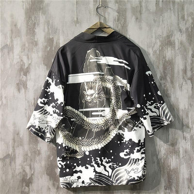Cardigan Suelto de Protección Solar con Mangas 3/4 para Hombre - Image 10