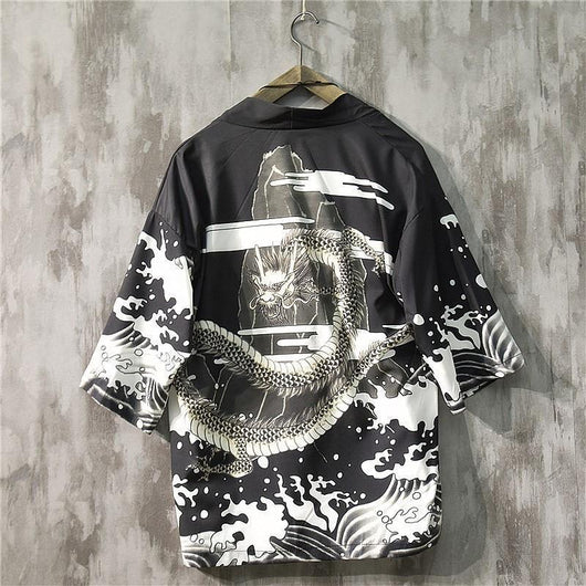 Cardigan Suelto de Protección Solar con Mangas 3/4 para Hombre - Image 10