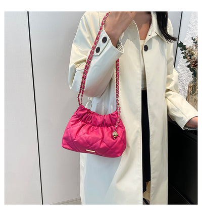 Bolso de Hombro con Cadena y Bordado de Diamantes para Mujer - Image 22