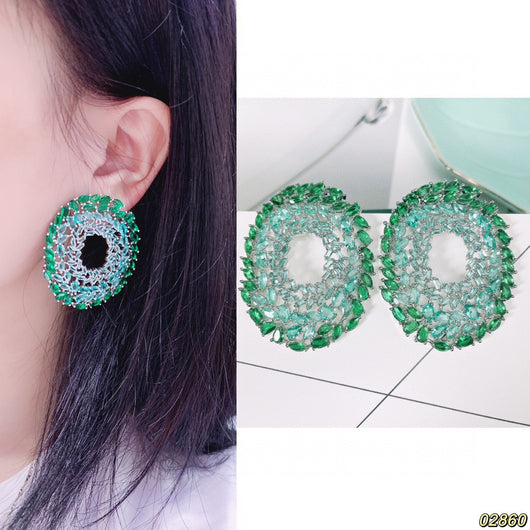 Aretes con Circonitas Incrustadas Estilo Europeo y Americano - Image 6