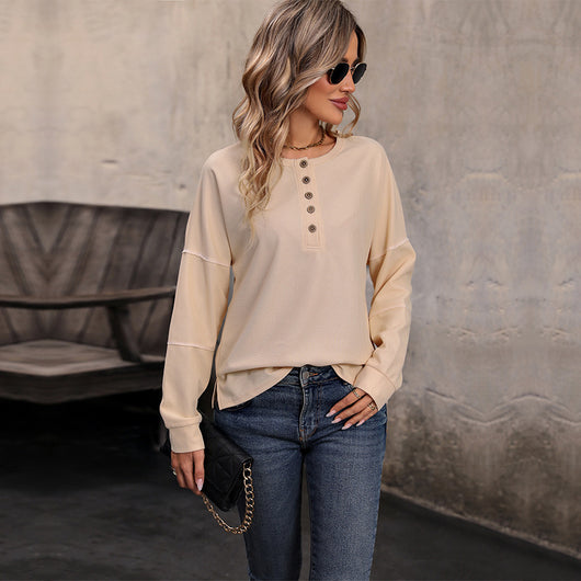 Blusa Térmica de Manga Larga en Punto Waffle para Mujer - Image 3