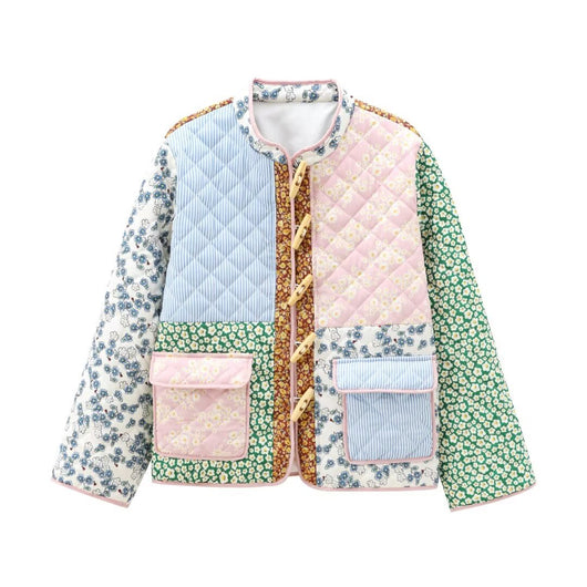 Chaqueta Acolchada de Patchwork para Mujer - Colección Otoño