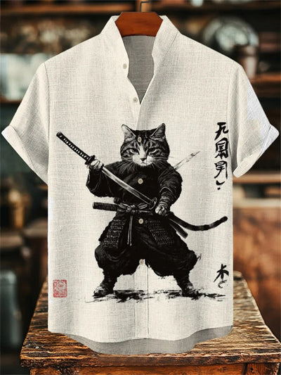 Polo Estampado Manga Corta con Cuello Alzado para Hombre - Image 20