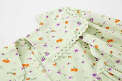 Vestido Infantil Estilo Occidental con Flores - Image 36