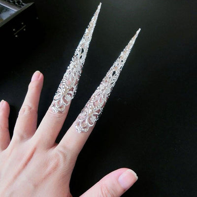 Diadema Reina Antigua con Anillos Largos para Dedo - Disfraz de Danza y Performances - Image 11