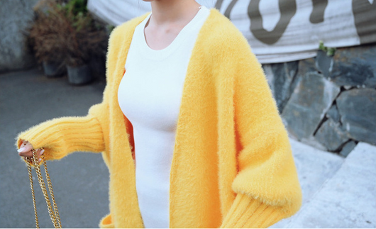 Chaqueta Tejida Suelta con Mangas Texturizadas - Image 14