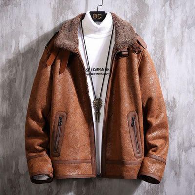 Abrigo de Piel de Cordero para Hombre - Estilo Premium - Image 7