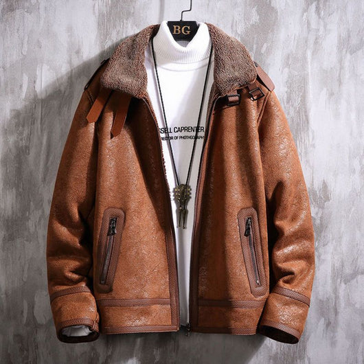 Abrigo de Piel de Cordero para Hombre - Estilo Premium - Image 7