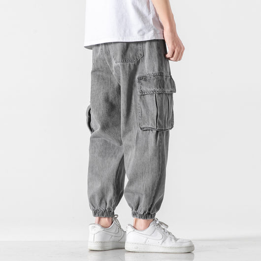Pantalón Cargo Denim con Múltiples Bolsillos - Image 13