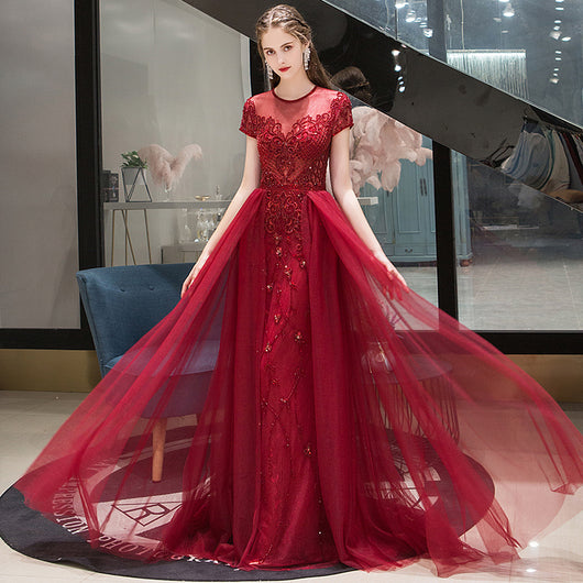 Vestido de Noche Elegante Línea A para Mujer - Image 5
