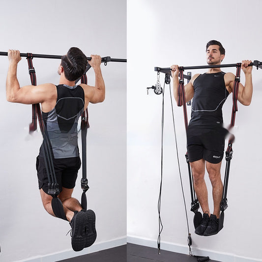 Expansor de Pecho con Amortiguador de Pie para Entrenamiento en Casa