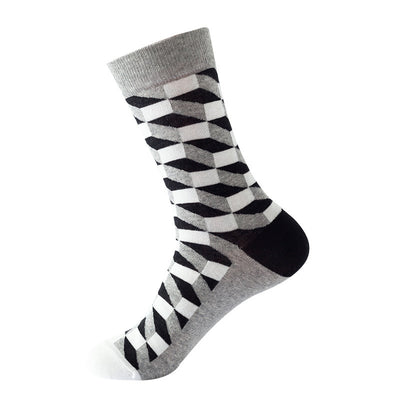 Calcetines Térmicos de Algodón Puro - Diseño Diamante para Otoño e Invierno - Image 10