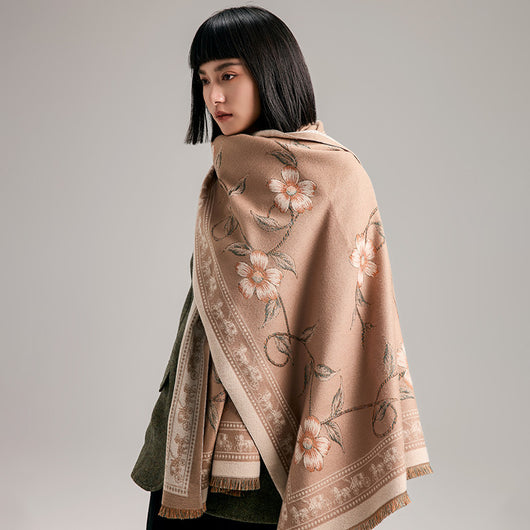 Bufanda Térmica Doble Cara Estilo Retro Nacional con Textura Impresa - Image 3