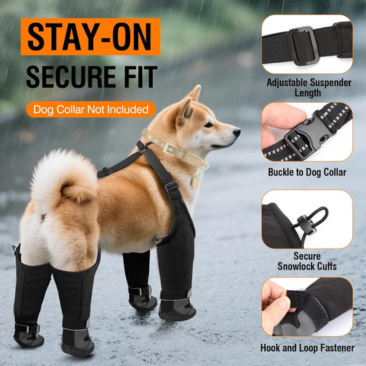 Botas Protectoras para Perros - Impermeables y Térmicas para Clima Frío - Image 3