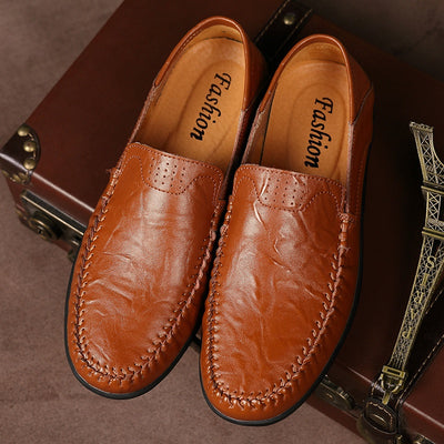 Zapatos Casuales de Cuero para Hombre Estilo Británico Ligeros y Versátiles - Image 11